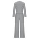 thumbnail image 5 of ICHUANYI Clearance Women's Summer New Solid Color Fashion Set Casual Solid Cotton Linen Sleeveless Two Piece Set(Gray, XL) ICHUANYI WER2023081501846, 5 of 6