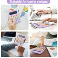 thumbnail image 7 of Fdelink High-Value Mechanical Keyboard Calculator Purple,Creative Colorful Candy Colored Electronic Calculator 12 Digit Large Lcd Display and Big Round Buttons Typewriter Mechanical Key Calculator, 7 of 7