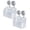 White_2 Pcs, variant on 1 Pc Shower Caddy Suction Cup Heavy Duty Bathroom Organizer Removable Shelves for Inside Shower, Shampoo, Waterproof Suction Plastic Storage for Bathroom Accessories Holder, 3.14"x4.13"x3.3", Black