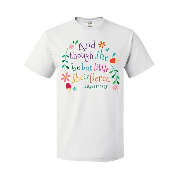 Inktastic She is Fierce Funny Shakespeare Quote Gift T-Shirt