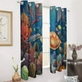 thumbnail image 2 of Ocean World Turtle Window Curtain Panels Grommet Blackout Curtains Blackout Curtains for Living Room, 2 of 7