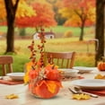 thumbnail image 6 of Thanksgiving Day Pumpkin Statue Decoration, Tabletop Ornament, Collectible Figurine for Cabinet, Desk, and Autumn Home Décor 1#, 6 of 7