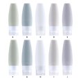 thumbnail image 4 of Travel Dispenser Bottle Face Wash Toothpaste Makeup Empty Squeeze Tube Leakproof Mini Container Personal Care Supplies Light Gray 90ML, 4 of 8