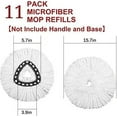 thumbnail image 6 of 11 Pack Spin Mop Refill - Replacement Head Compatible with O, Microfiber Spin Mop Refills,clean the floor. Easy Floor Cleaning Mop Head Replacement - Bonison, 6 of 9