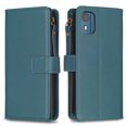thumbnail image 2 of Compatible with Nokia C02 Premium PU Leather Wallet Case with 9 Card Slots Zipper Pocket and Hand Strap, 2 of 5