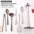 thumbnail image 1 of TIMIFIS Silicone Products New Kitchenware Set Kitchenware 7-Piece Set Non Stick Pot Shovel Spoon Clip Kitchen Gadgets Kitchen Gadgets, 1 of 8