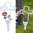 thumbnail image 3 of cruz hueca , estatua de , decoraciones de jardín, simpatía, papá, , rio, adorno para pérdida de un ser MMOM02 Sunnimix Estaca de cruz de cementerio, 3 of 8