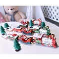 thumbnail image 4 of ​Christmas Train Set with Lights & Sounds - Battery Operated Motorized Engine & Snap-Track Railway, ABS Plastic Toy for Kids 3+ (Batteries Not Included)​​ as shown, 4 of 9
