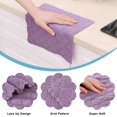 thumbnail image 2 of decorUhome 12 Pack 10" x 10" Kitchen Dish Cloths, Super Soft and Absorbent Coral Velvet Dish Towels, Non-Stick Oil Quick Drying Dishcloths, Purple, 2 of 8