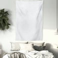 thumbnail image 3 of Minimalist Tapestry, Repetitive Star Symbols Triangles Elements Pattern on Plain Backdrop, Wall Hanging for Bedroom Living Room Dorm Decor, 40W X 60L Inches, White Pale Slate Blue, by Ambesonne, 3 of 5