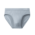 thumbnail image 2 of LYMAYTER Men's Briefs Moisture Wicking Underwear Quick-Dry‌ Comfort NO Fly Briefs for L-3XL, 2 of 10