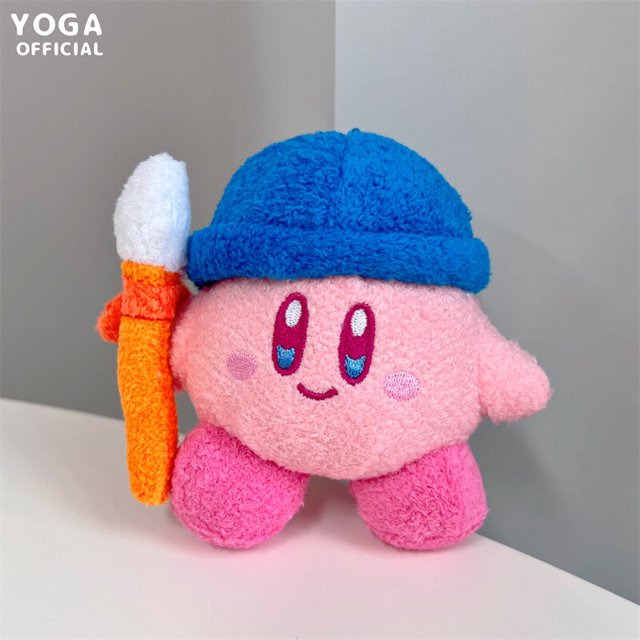 Colgante de juguete de felpa de la serie de carreras de Kirby, Estrella Kawaii, chica japonesa, corazón rosa, bolsa colgante, regalo, accesorios de Anime, llavero de figura