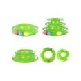 thumbnail image 4 of 1 PC 25*14*16 cm Pet Cat IQ Training Toys Three Layers Kittens Turntable With Colorful Balls, 4 of 5