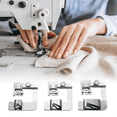 thumbnail image 4 of 3 Sizes Wide Rolled Hem Pressure Foot, 1/2 Inch, 3/4 Inch, 1 Inch for Most Other Low Shank Sewing Machine Clip Sewing, 4 of 7