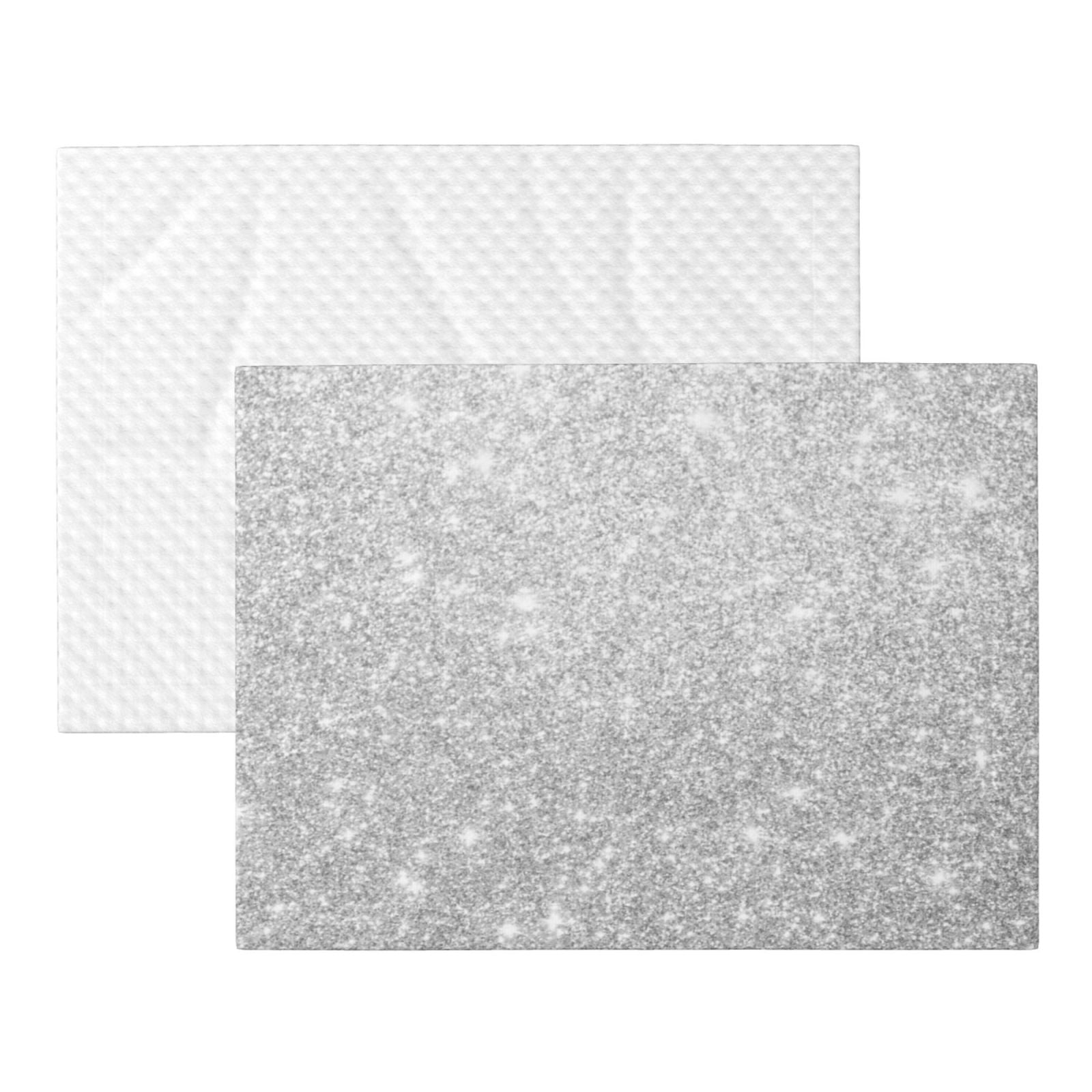 Naloa Silver Glitter Dog Blanket, 3 Sizes Cat Blanket for Indoor Cats Large Medium Small Dog Gifts-