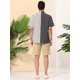 thumbnail image 5 of Lars Amadeus Camisa hawaiana de patchwork con botones y mangas cortas de lunares de verano negro XL, 5 of 6