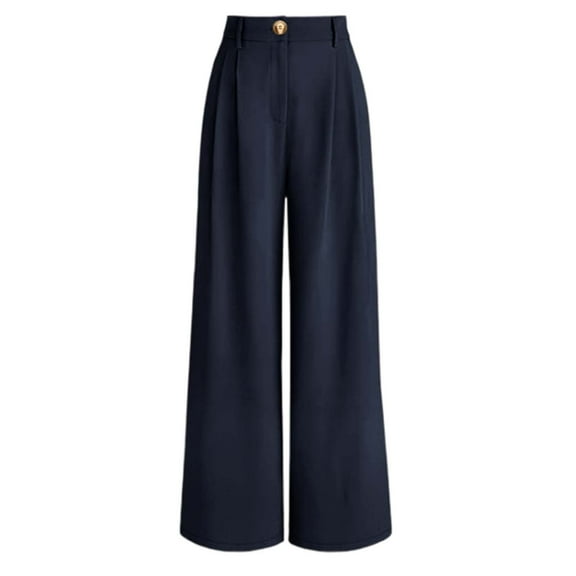 Gyexs Travel Pants Women Tall High Waist Yoga Pants Baggy Stretchy Wide Leg Y2k Streetwear Womens Fall Fashion 2025, #05 Blue, Size XS