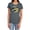 Charcoal, variant on Superman Fly by Women's T Shirt, Hot Pink, Large