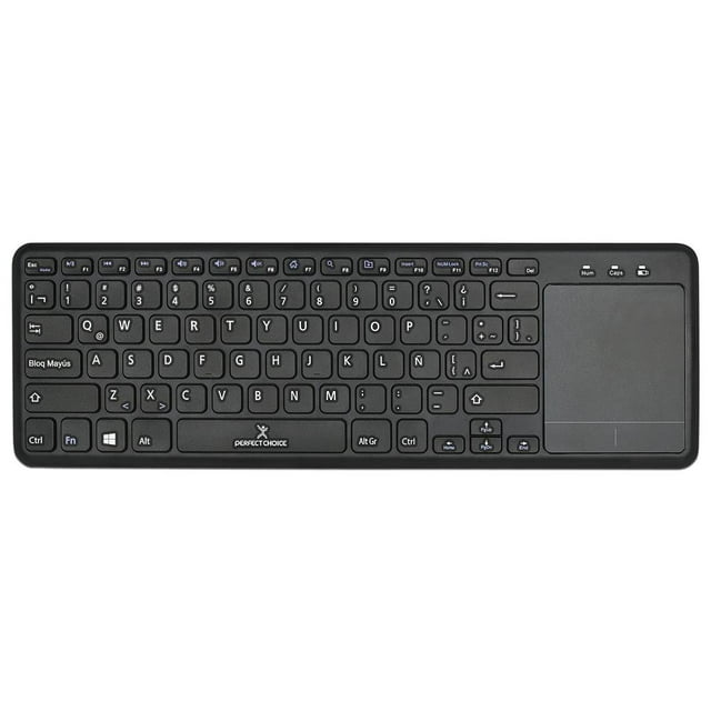 Teclado Multimedia Perfect Choice PC-201021 Inalámbrico con Touchpad Negro