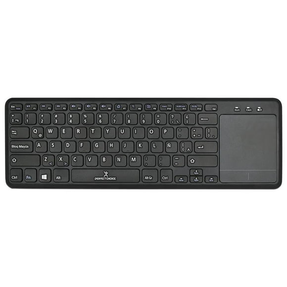 Teclado Multimedia Perfect Choice PC-201021 Inalámbrico con Touchpad Negro
