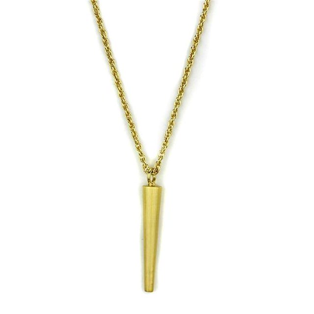LO3710-16-3 16 Plus 3 in. Gold & Brush Brass Chain Pendant with No Stone