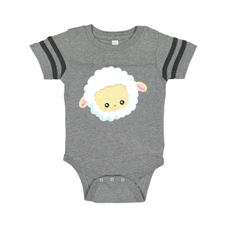 

Inktastic Cute Sheep Little Sheep Sheep Head White Sheep Gift Baby Boy or Baby Girl Bodysuit