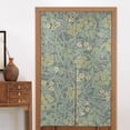 thumbnail image 4 of XMXT Japanese Noren Doorway Room Divider Curtain,Vintage Elegant Floral Restaurant Closet Door Entrance Kitchen Curtains, 34 x 56 inches, 4 of 7