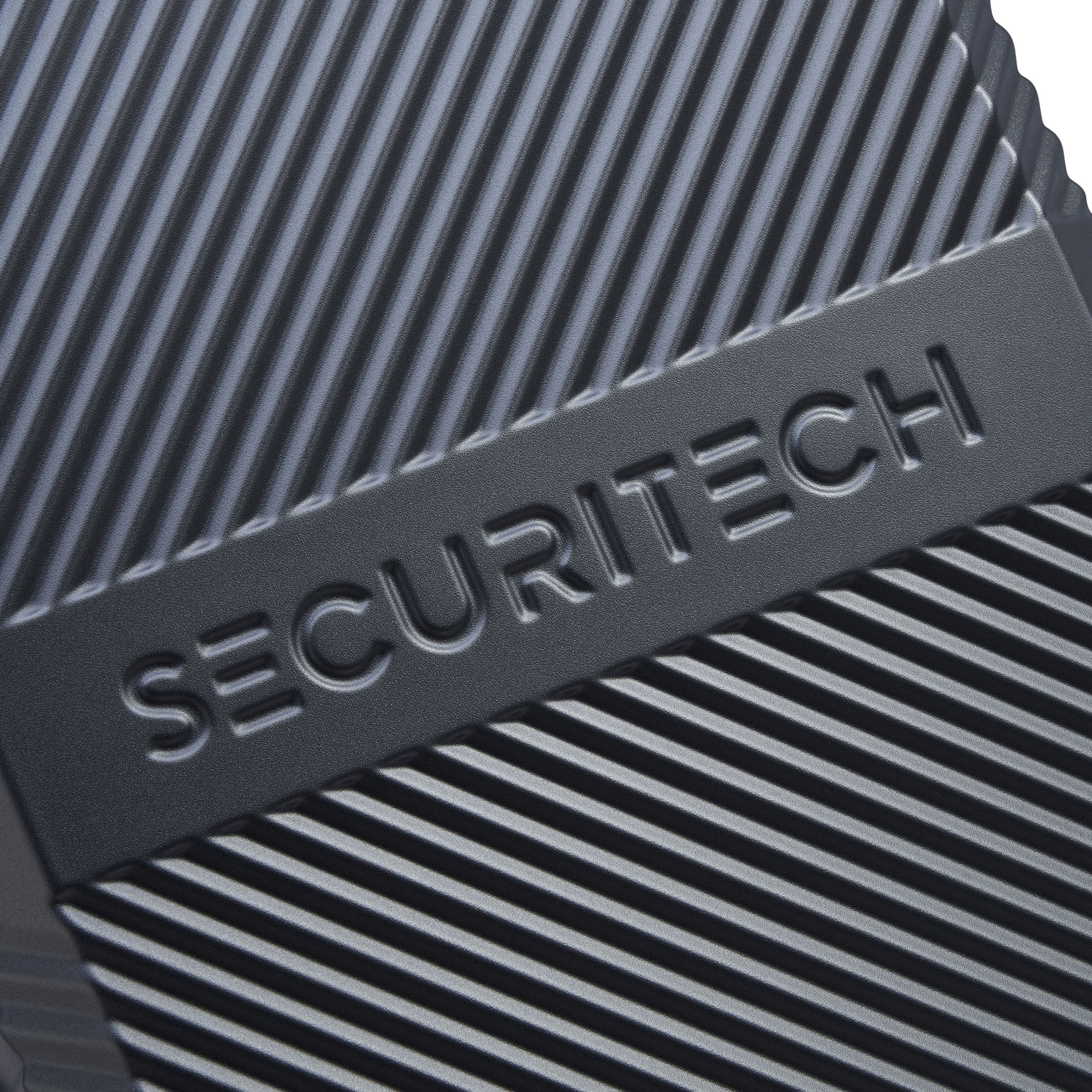 Securitech by Delsey, Patrol 27" Medium Checked Hard Side Spinner Luggage with Divider Pockets, Charcoal