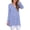 Speckled Blue, variant on Anygrew Women's Long Sleeve V Neck Shirts Casual Tunic Tops Blouse