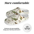 thumbnail image 6 of Daiia Road Trip Print Women’s Fuzzy Slippers Memory Foam Lightweight House Shoes Cozy Loafer Flannel House Shoes-40/41, 6 of 7