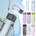 thumbnail image 2 of wnpxqnt 500ml Simple Square Water Bottle New R7Y8 B4B0 A1Z2, 2 of 8
