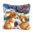 thumbnail image 4 of 2 juegos de hermosos kits de gancho de pestillo para bricolaje funda de almohada para sofá cama de 17 *17 " Macarena Funda de cojín con gancho de pestillo, 4 of 8