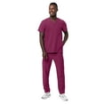 thumbnail image 5 of Adar Addition Go-Basic Scrub Set For Men - Classic V-Neck Scrub Top & Cargo Scrub Pants - A9300 - Wine - XL, 5 of 7