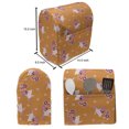 thumbnail image 5 of Floral Lounger Chair Bag, Flower Bouquets of Spring Meadow Garden Art Romantic Themed Repeating Pattern, High Capacity Storage with Handle Container, Lounger Size, Pink Burnt Orange, by Ambesonne, 5 of 5