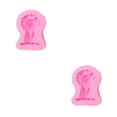 thumbnail image 2 of Wosthever Molde de silicona de dibujos animados para boda, fiesta, café, pastel, molde para hornear, Fondant casero, postre, herramienta de Rosa tipo 4 2piezas, 2 of 6