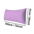 thumbnail image 3 of PiccoCasa Egyptian Cotton Pillowcases, Envelope Pillow Covers, Jumbo Lilac 1, 3 of 7
