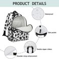thumbnail image 4 of Cow Print Pattern Backpack for School, Cute School Bag with Adjustable Shoulder Straps and Padded Back, 15.25"x11.5"x5.25", 4 of 5