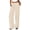 Striped Khaki White, variant on PRETTYGARDEN Striped Wide Leg Pants Women Loungewear with Pocket Baggy Palazzo with Drawstring, Regular Elastic Waist Bottom, Casual Outfits for School, Beach Vacation & Travel