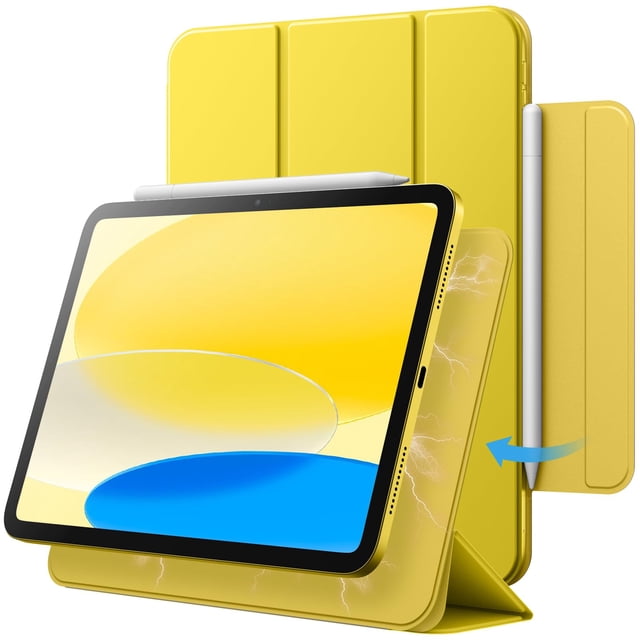 Funda Magnética JETech para iPad 11ª/10ª Generación Slim Amarilla