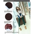 thumbnail image 5 of Ladies Autumn And Winter New Pearl Velvet Slim One Pants Plus Velvet Padded Leggings Warm Outside Wear Leggings Wine red, 5 of 9