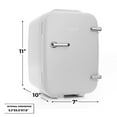 CAYNEL Mini Fridge Portable Thermoelectric 4 Liter Cooler and Warmer