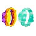 thumbnail image 3 of Bubble Sensory Bracelet Toys, Stress Relief Wristband Fidget Toys, Wearable pop its Funny Relief Game Soft Squeeze Toy para niños y adultos Ansiedad Autismo Ormromra 222130-3, 3 of 9
