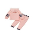 thumbnail image 2 of Baby Boys 2PCS Pants Sets Long Sleeve  Neck Sweatshirt Tops Solid Color Pants Sets, 2 of 6