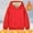 Red, variant on Bnwani Toddler Crew Neck Sweatshirts Girls Fashion Long Sleeve Fleece Warm Cotton Casual Sportswear Cute Solid Blue Size 2-3t