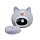 thumbnail image 1 of Cama para gatos con juguete colgante, caseta relajante, nido semicerrado para gatos, autocalentable L, 1 of 9