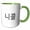 Green/White, variant on 3drose, Nicole - My Name in Korean Characters Personalized Hangul Writing, 15oz Mug