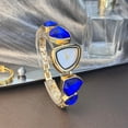 thumbnail image 3 of Women’s fashion quartz watch trend avant-garde irregular dial large sparkling special-shaped rhinestone wristwatch for daily wear office party gifts stylish bracelet lady accessories, 3 of 3
