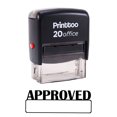 thumbnail image 1 of Printtoo Office Stationary Stamp APPROVED Self Inking Rubber Stamp-Black, 1 of 2