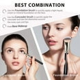 thumbnail image 3 of Makeup Brushes Set, 3Pcs Foundation Brush Flawless Concealer Brush and Dual-Ended Foundation Brush Set, 3 of 5
