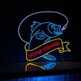 thumbnail image 4 of Handmadetneonsign Gone Fishing Neon Sign, Fisherman Wall Art Decor, Home Fisherman Room Wall Decor, 4 of 5